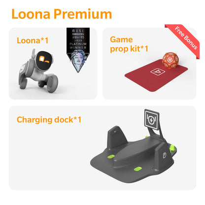 Loona Premium Smart Robot, Έξυπνο Ρομπότ Κατοικιδίου με AI και Σταθμό Φόρτισης, KEYi Tech