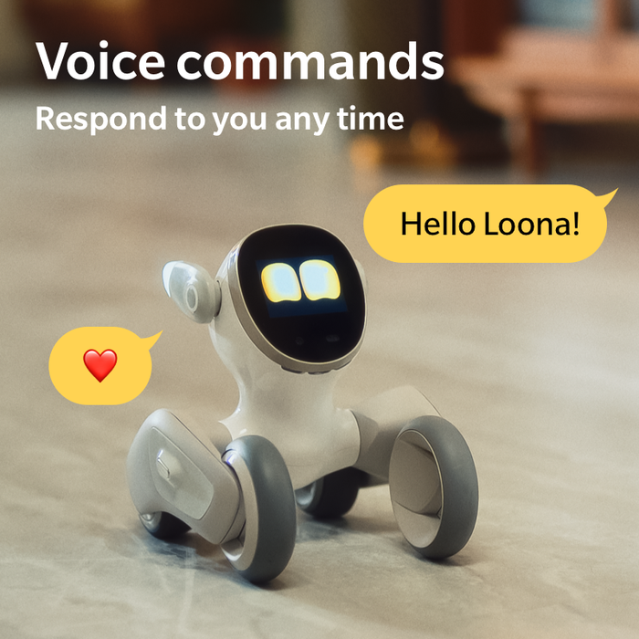 Loona Premium Smart Robot, Έξυπνο Ρομπότ Κατοικιδίου με AI και Σταθμό Φόρτισης, KEYi Tech